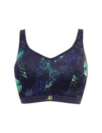 Pour Moi Energy Rush Underwired Sports Bra Navy Fern