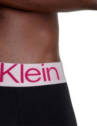 Calvin Klein Mens Steel Cotton Boxer Brief 3 Pack Black/Multi 