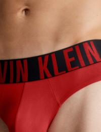 Calvin Klein 3 Pack Hip Briefs Black, Grey Sky, Pompeian Red
