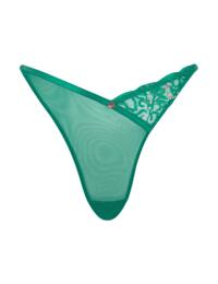 Scantilly by Curvy Kate Ornate Thong Emerald