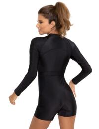 Pour Moi Energy Long Sleeved Shorty Paddle Swimsuit Black 