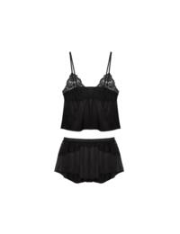 Wolf & Whistle Rosie Cami and Short Set Black