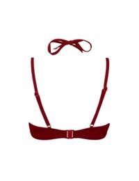 Pour Moi Glamazon Underwired Double Strap Bikini Top in Red