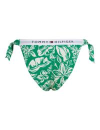 Tommy Hilfiger TH Original Cheeky Side Tie Bikini Brief Vintage Tropical Olympic Green