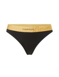 Calvin Klein Embossed Icon Holiday Thong Black