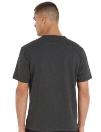 Calvin Klein Intense Power Crew Neck T-Shirt Charcoal Heather/Black Logo