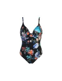 Pour Moi Lisbon Swimsuit Black Floral