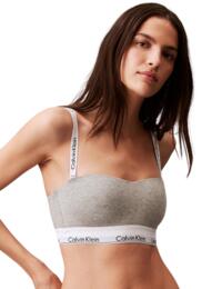 Calvin Klein Modern Cotton Lightly Lined Bandeau Grey Heather 