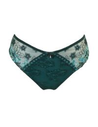 Pour Moi Sofia Embroidered Brief Forest/Teal
