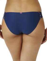 CW0176 Cleo Lexie Ruched Bikini Pant Ikat Print - CW0176 Ruch Pant
