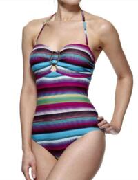 723810 Lepel Isla Swimsuit - 723810 Grape Multi Stripe 
