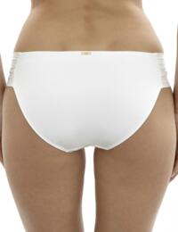 SW0839 Panache Marina Gather Bikini Pant White - SW0839 Gather Brief