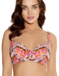 3756 Freya Inferno Padded Sweetheart Bikini Top - 3756 Amber