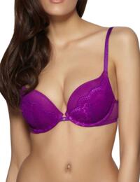 G121 Gossard Everyday Lacey Padded Plunge Bra - G121 Radiant Orchid