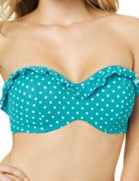 CW0033 Cleo Swimwear Betty Bandeau Bikini Top - CW0033 Blue