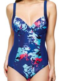 SW0740 Panache Tallulah Underwired Swimsuit  - SW0740 Blue Floral