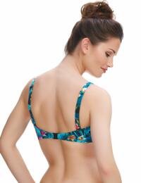 6104 Fantasie Seychelles Plunge Convertible Bikini Top Azure - 6104 Plunge Bikini Top